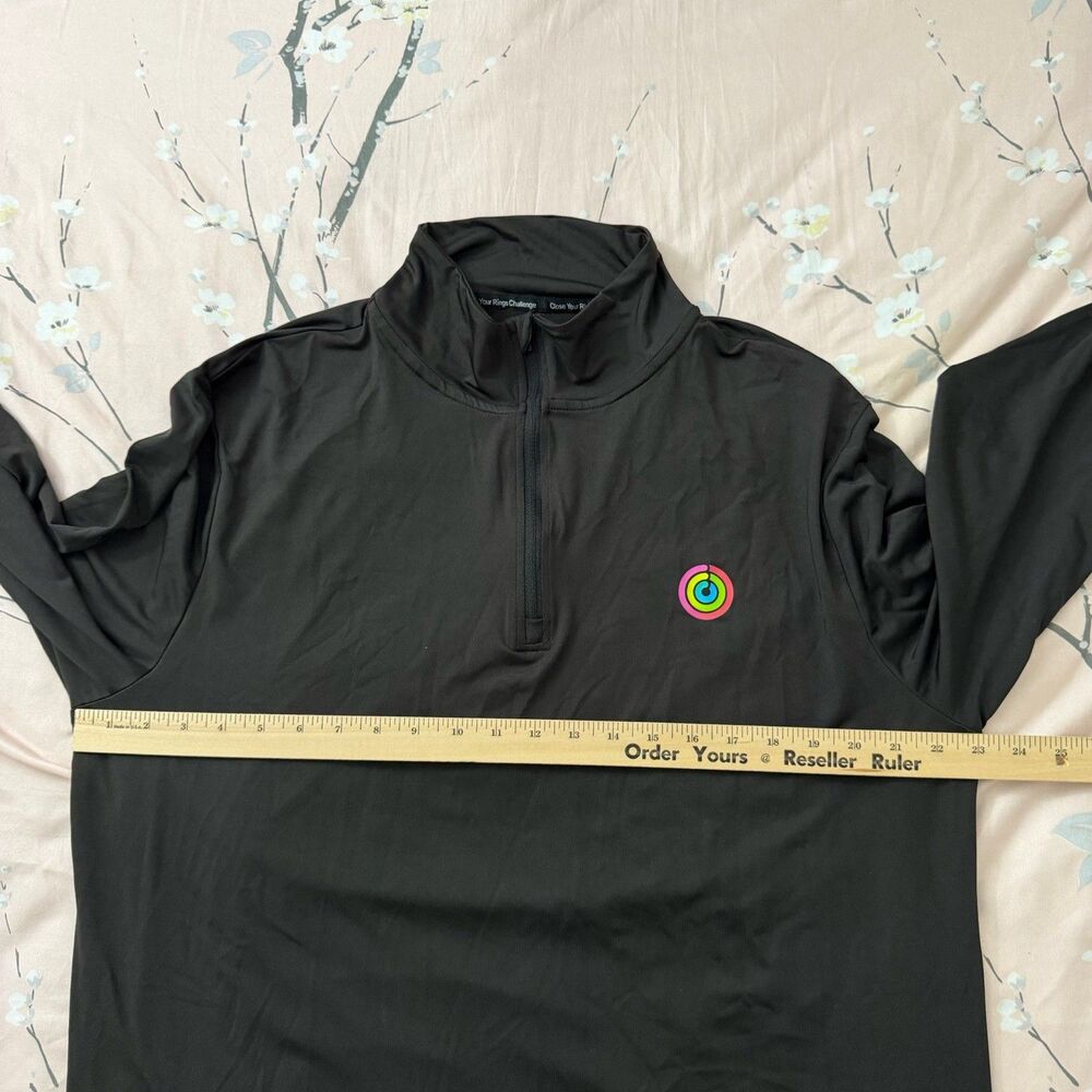 Apple Logo Close Your Rings Pullover Top 2XL Unisex Black Employee Challenge - Picture 7 of 9